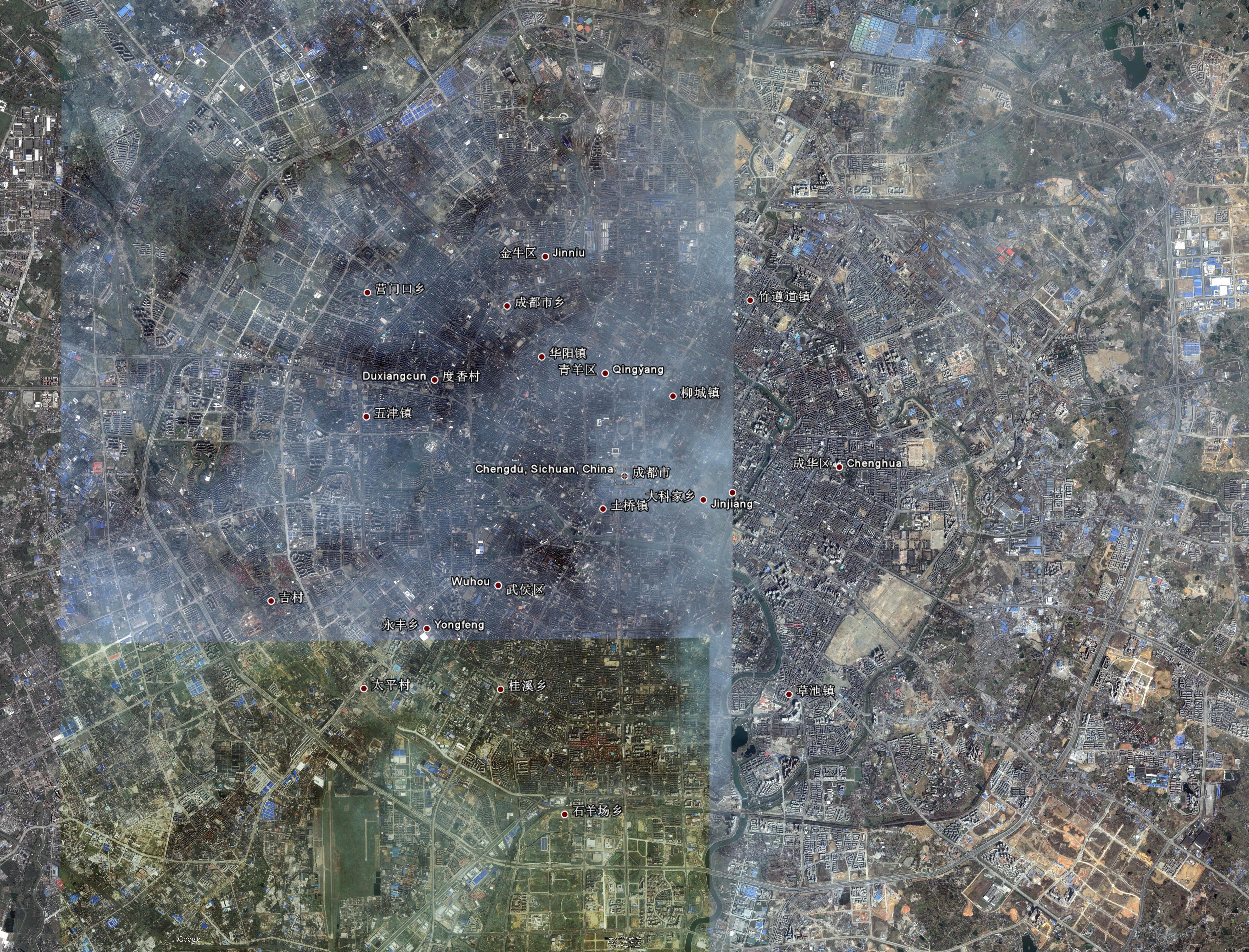 高分一号2米分辨率同一林地不同时期卫星影像对比样例 - 『北京揽宇方圆』专业遥感卫星遥感影像数据销售-卫星影像地图公司 - 网站首页 - 北京揽宇方圆信息技术有限公司