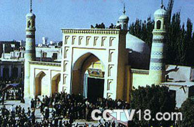 艾提尕尔清真寺风景图