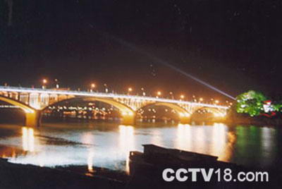 资江一桥夜景
