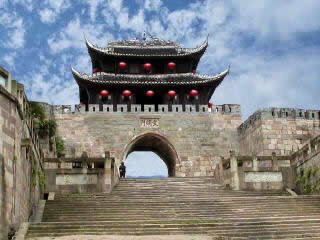 文明门城楼城墙