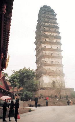 金堂八景之白塔临江