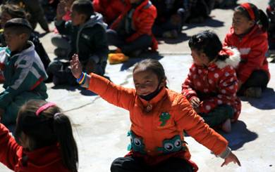 天真可爱的孩子们