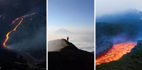 帕卡亚火山，危地马拉