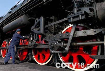 蒸汽机车生产线风景图